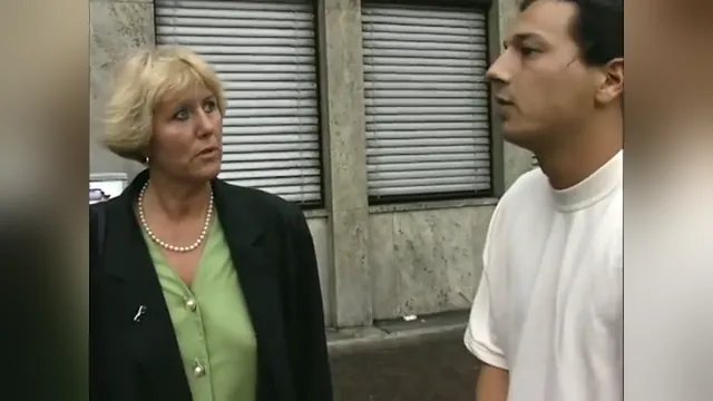 Blonde Mature Woman Enjoys Street Pickup Encounter